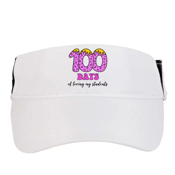 100 Days Of Loving My Students Teacher Celebration Adult Drive Performance Visor