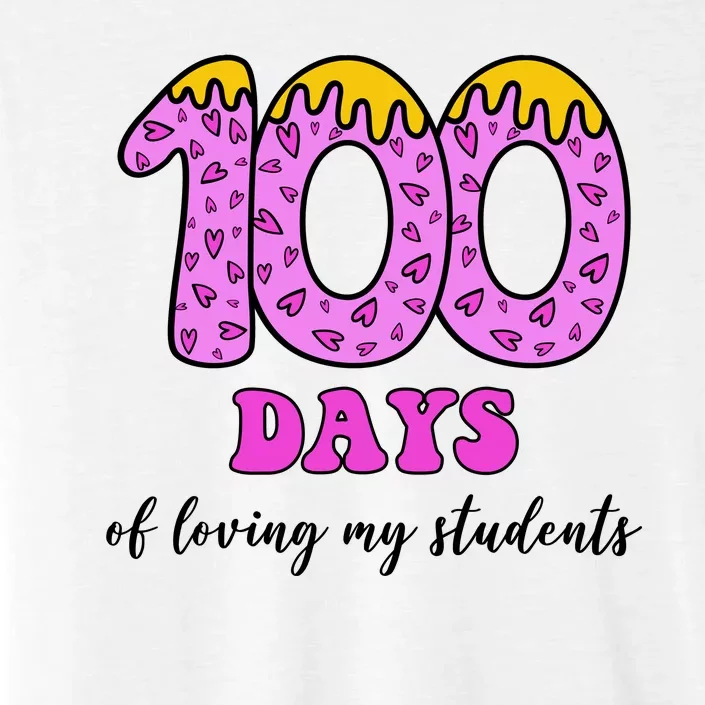 100 Days Of Loving My Students Teacher Celebration ChromaSoft Performance T-Shirt