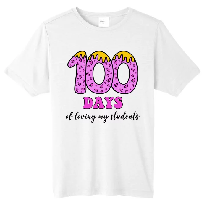 100 Days Of Loving My Students Teacher Celebration ChromaSoft Performance T-Shirt