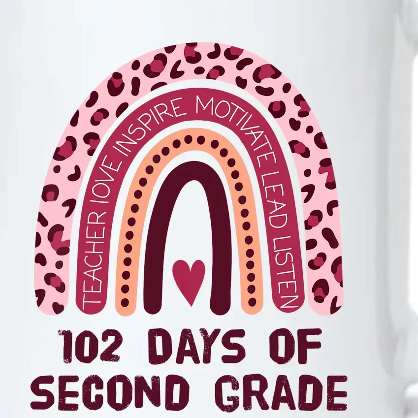 102 Day Of 2nd Grade Rainbow 102 Day Of Second Grade Black Color Changing Mug