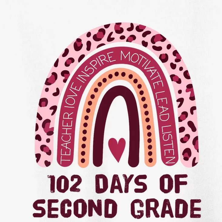 102 Day Of 2nd Grade Rainbow 102 Day Of Second Grade Toddler T-Shirt