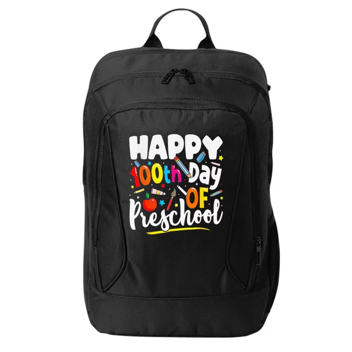 100th Day Of Preschool Teachers 100 Days School City Backpack