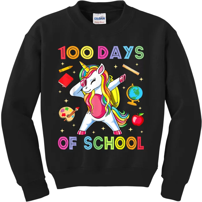 100 Days Of School Kids Sweatshirt