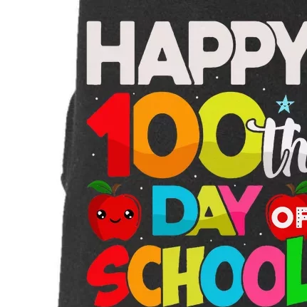 100 Days Of School Teacher Student Doggie 3-End Fleece Hoodie