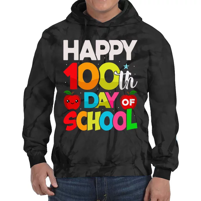 100 Days Of School Teacher Student Tie Dye Hoodie