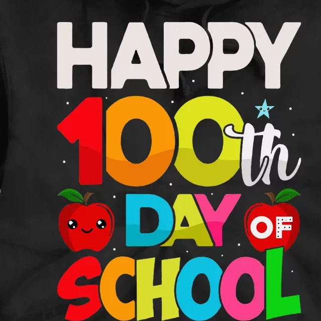 100 Days Of School Teacher Student Tie Dye Hoodie