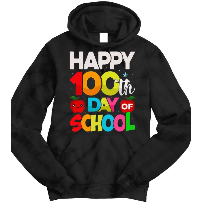 100 Days Of School Teacher Student Tie Dye Hoodie