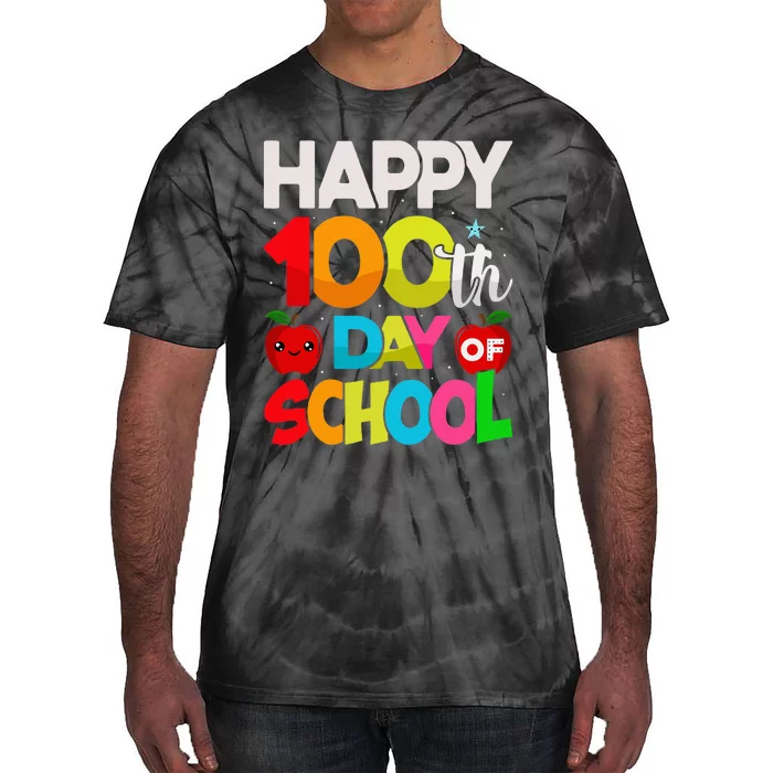 100 Days Of School Teacher Student Tie-Dye T-Shirt