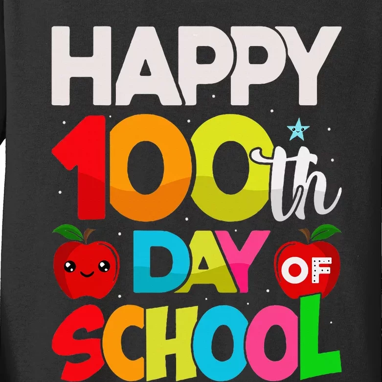 100 Days Of School Teacher Student Kids Long Sleeve Shirt