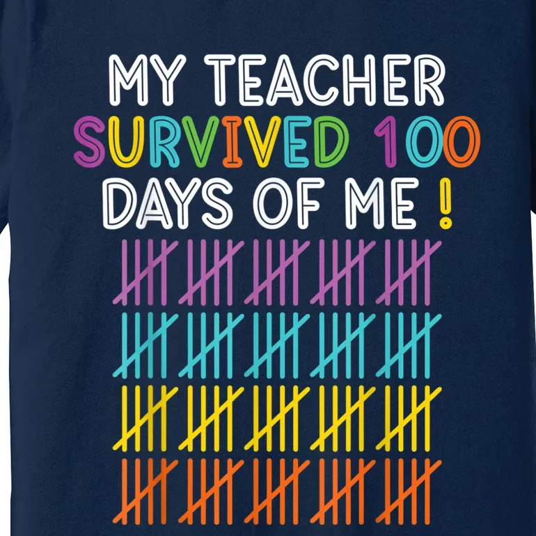 100 Days Of School 100th Day Of School Premium T-Shirt