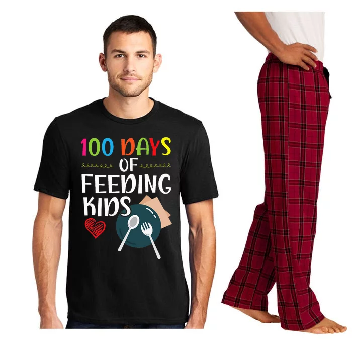 100 Days Of Feeding  Lunch Lady School Canteen Pajama Set