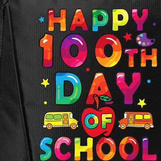 100 Days Of School Happy 100 Days Of School City Backpack