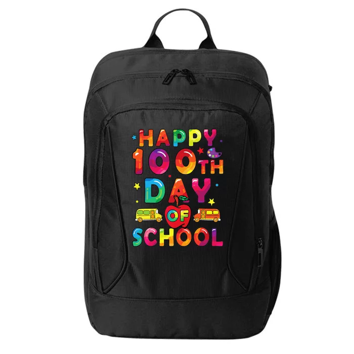 100 Days Of School Happy 100 Days Of School City Backpack