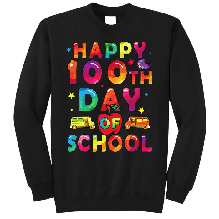 100 Days Of School Happy 100 Days Of School Tall Sweatshirt