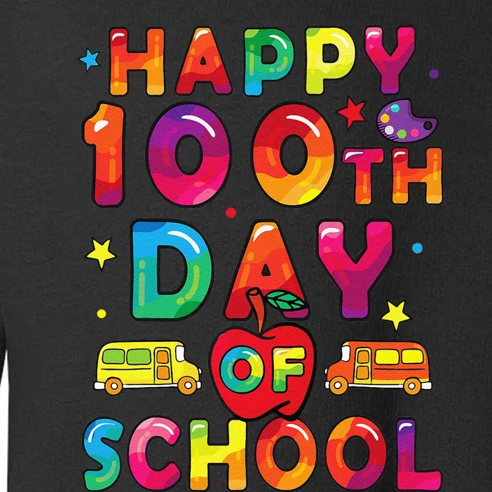 100 Days Of School Happy 100 Days Of School Toddler Sweatshirt