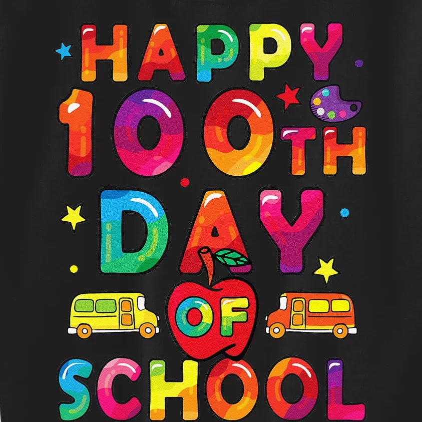 100 Days Of School Happy 100 Days Of School Kids Sweatshirt