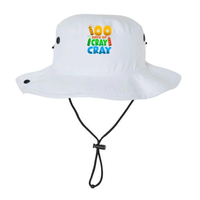 100 Days Of Cray Gift School Kindergarten Drawing Funny Gift Legacy Cool Fit Booney Bucket Hat