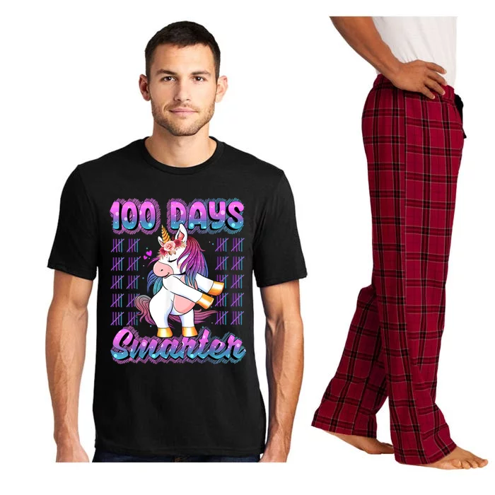 100 Days Of School Unicorn 100 Days Smarter 100th Day Pajama Set