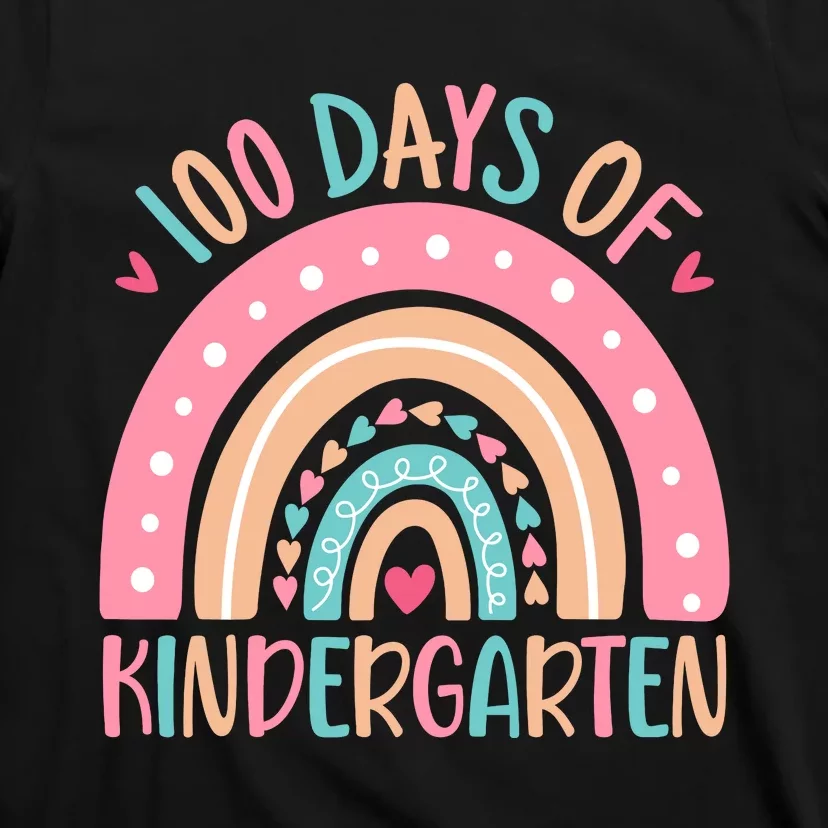 100 Days Of Kindergarten Teacher 100th Day Of School T-Shirt