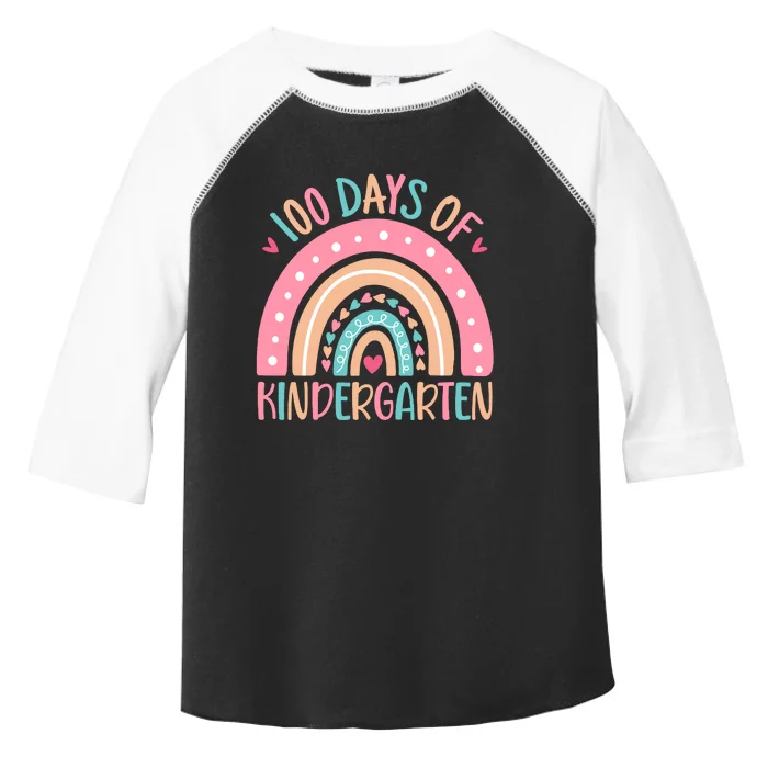 100 Days Of Kindergarten Teacher 100th Day Of School Toddler Fine Jersey T-Shirt