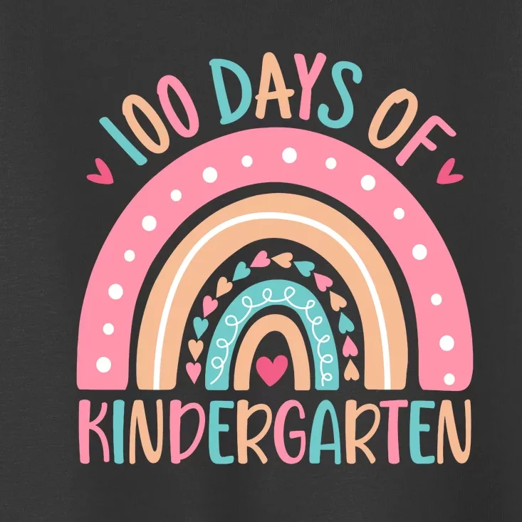 100 Days Of Kindergarten Teacher 100th Day Of School Toddler T-Shirt