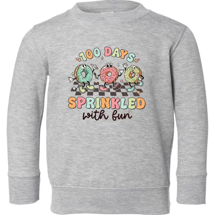 100 Days Of School Teacher Sprinkled With Fun Toddler Sweatshirt