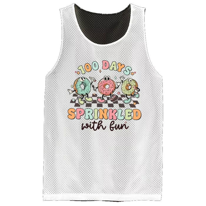 100 Days Of School Teacher Sprinkled With Fun Mesh Reversible Basketball Jersey Tank