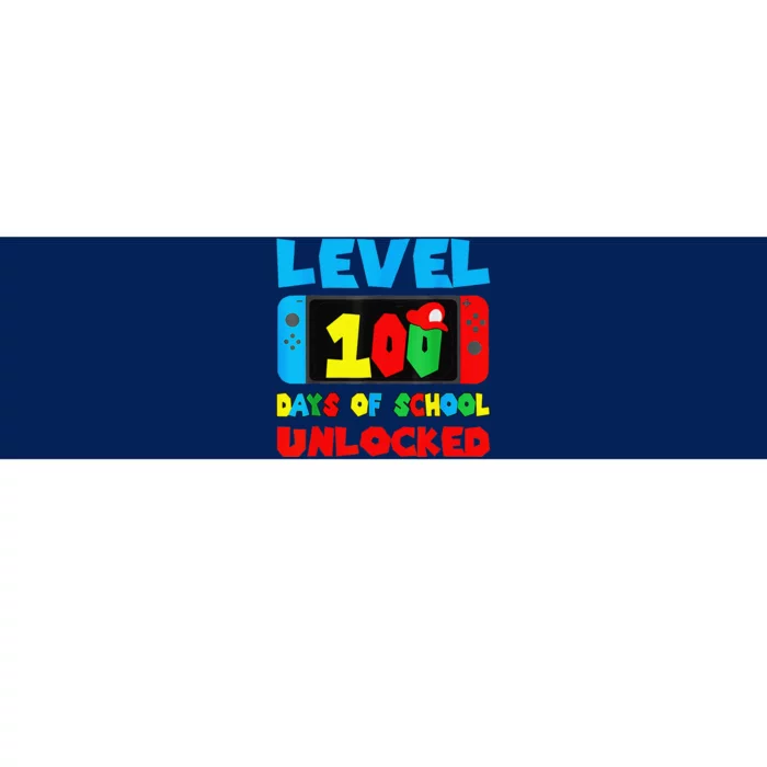 100 Days Of School 100th Day Of School Level Unlocked Bumper Sticker