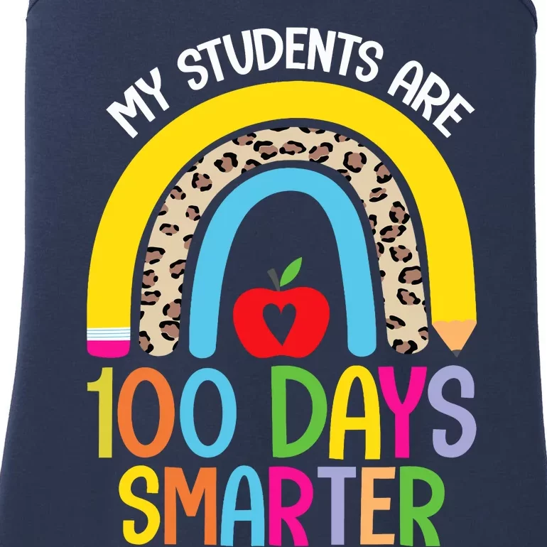 100th Day of School My Students are 100 Days Smarter Teacher Ladies Essential Tank