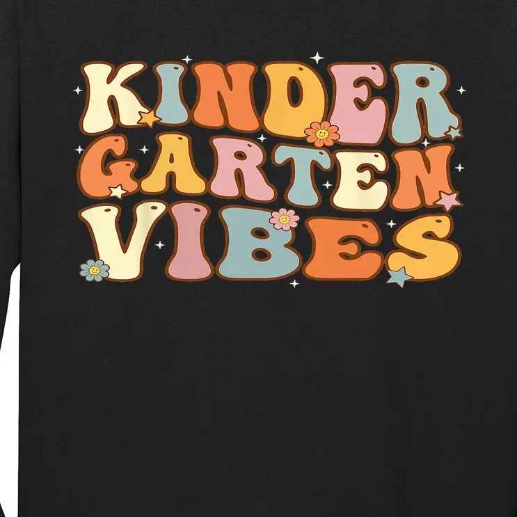 1st Day of School Kindergarten Vibes Student Teacher Long Sleeve Shirt