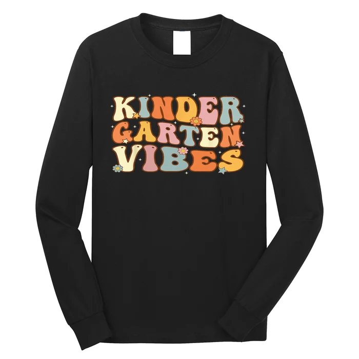 1st Day of School Kindergarten Vibes Student Teacher Long Sleeve Shirt