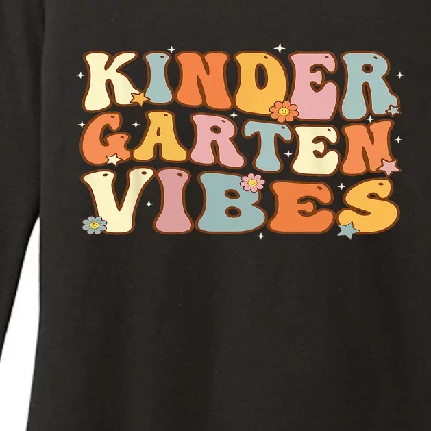 1st Day of School Kindergarten Vibes Student Teacher Womens CVC Long Sleeve Shirt