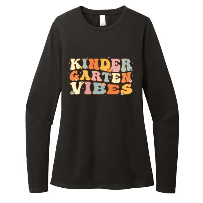 1st Day of School Kindergarten Vibes Student Teacher Womens CVC Long Sleeve Shirt