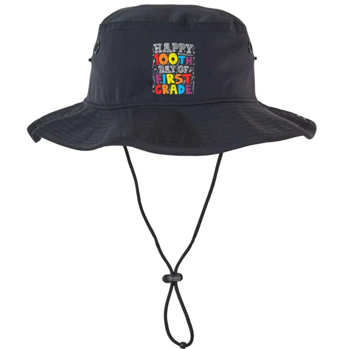 100 Days of School Design 100th Day of 1st Grade Teacher Legacy Cool Fit Booney Bucket Hat