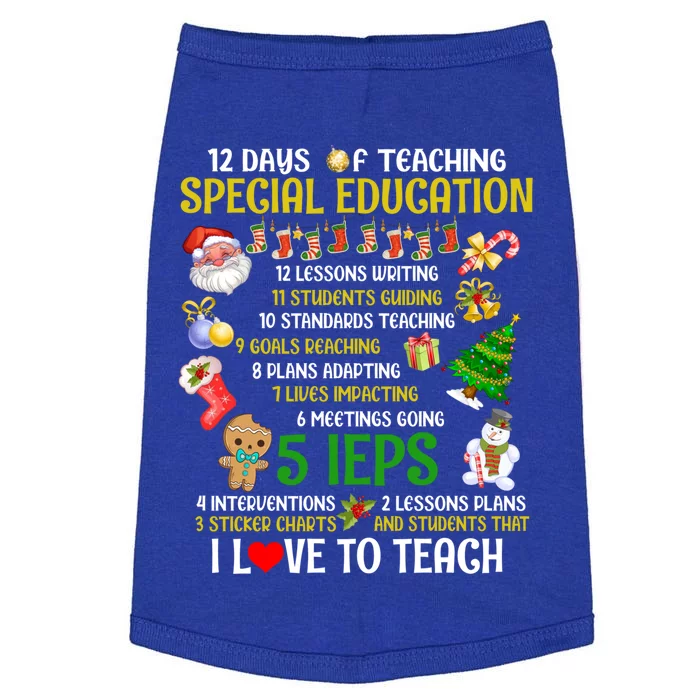 12 Days Of Teaching Special Education Ieps Sped Teacher Xmas Gift Doggie Tank