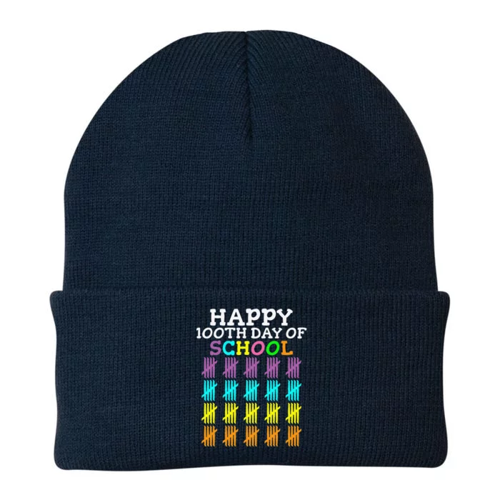 100 Days Of School Student Teacher Knit Cap Winter Beanie