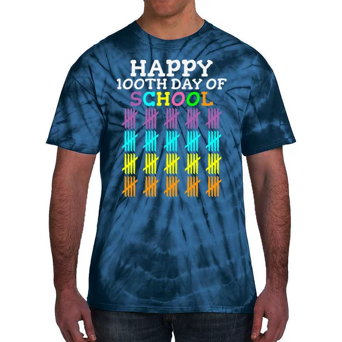 100 Days Of School Student Teacher Tie-Dye T-Shirt