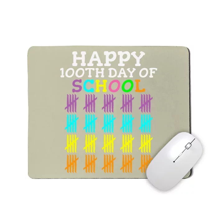 100 Days Of School Student Teacher Mousepad