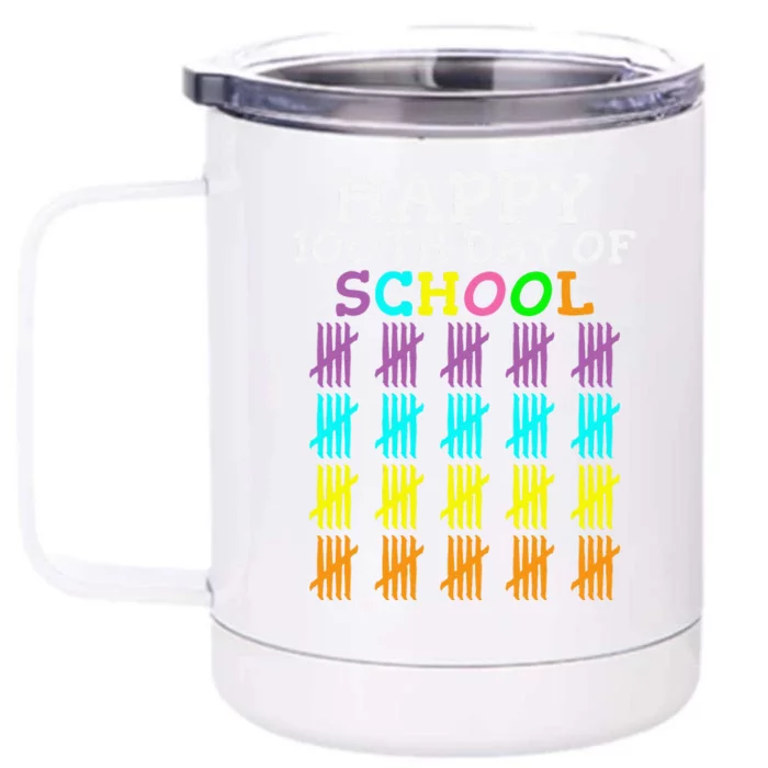 100 Days Of School Student Teacher Front & Back 12oz Stainless Steel Tumbler Cup