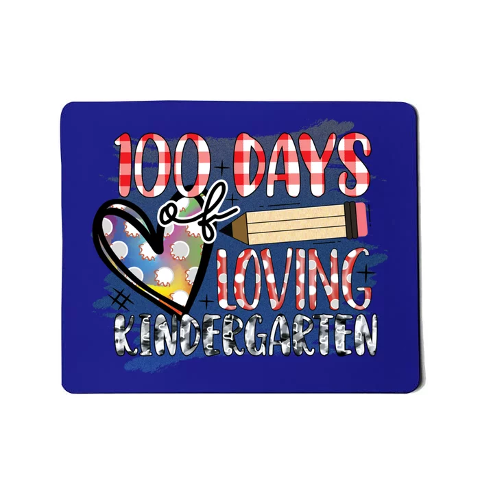 100 Day Of Loving Kindergarten 100 Days Of School Meaningful Gift Mousepad