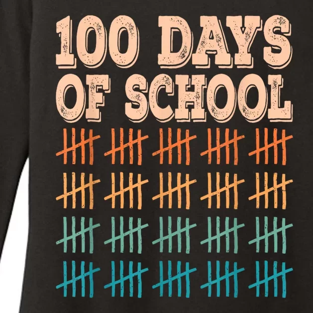 100 Days Of School Teacher And Student Womens CVC Long Sleeve Shirt