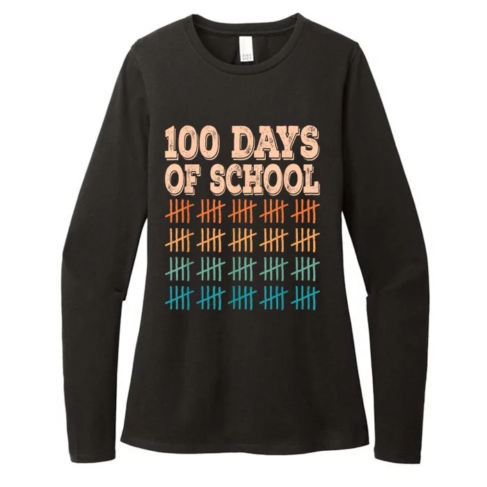 100 Days Of School Teacher And Student Womens CVC Long Sleeve Shirt