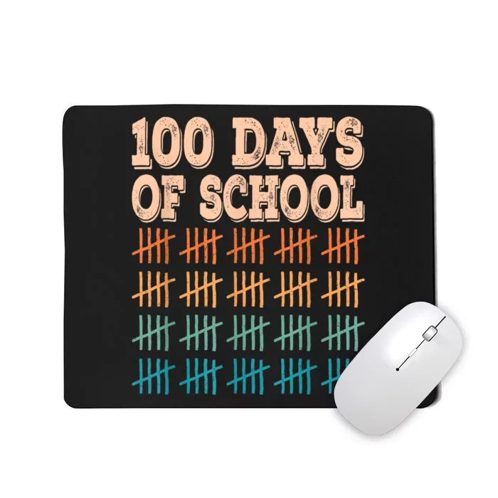 100 Days Of School Teacher And Student Mousepad