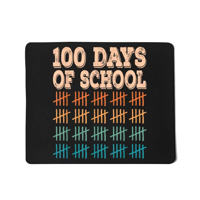 100 Days Of School Teacher And Student Mousepad