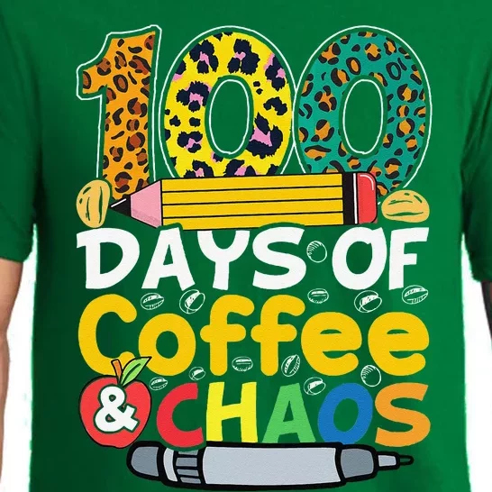 100 Days Of School Coffee Lover 100th Day Of School Teacher Pajama Set