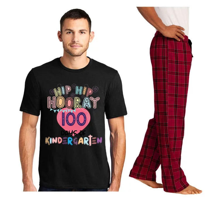 100 Day Of School Hip Hip Hooray 100 Days Of Kindergarten Funny Gift Pajama Set