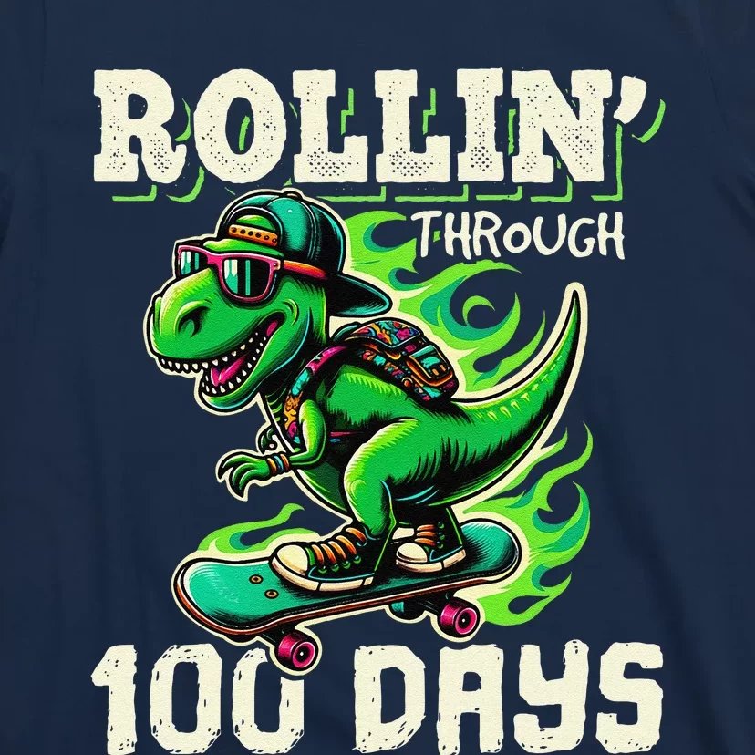 100 Days Of School Teacher 100th Day T Rex Outfit T-Shirt