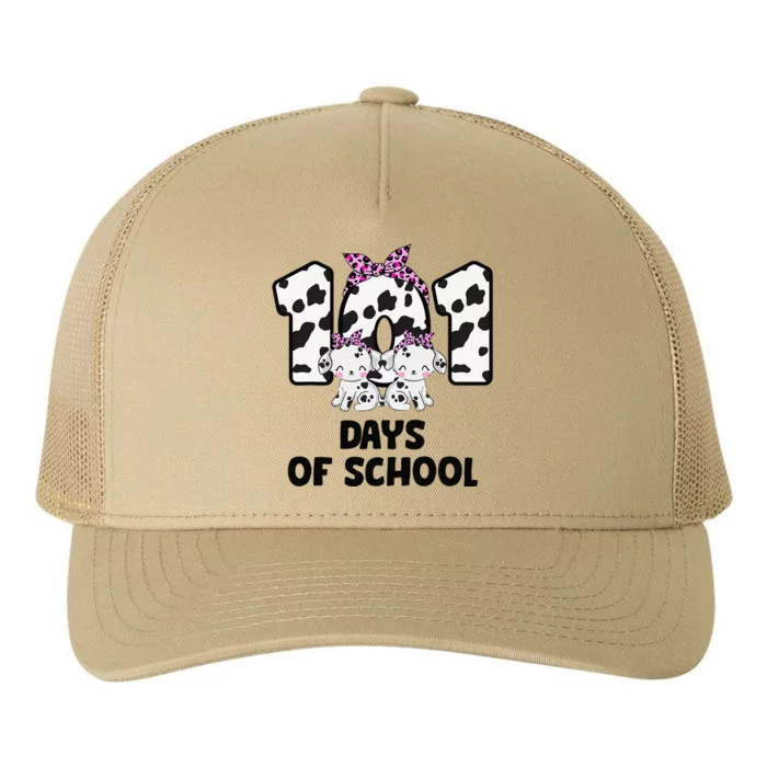 101 Days Of School Dalmatian Dog 100 Days Smarter Yupoong Adult 5-Panel Trucker Hat