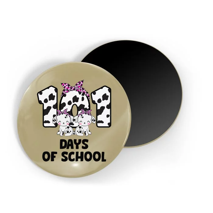 101 Days Of School Dalmatian Dog 100 Days Smarter Magnet