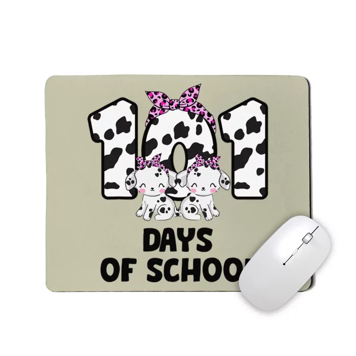 101 Days Of School Dalmatian Dog 100 Days Smarter Mousepad